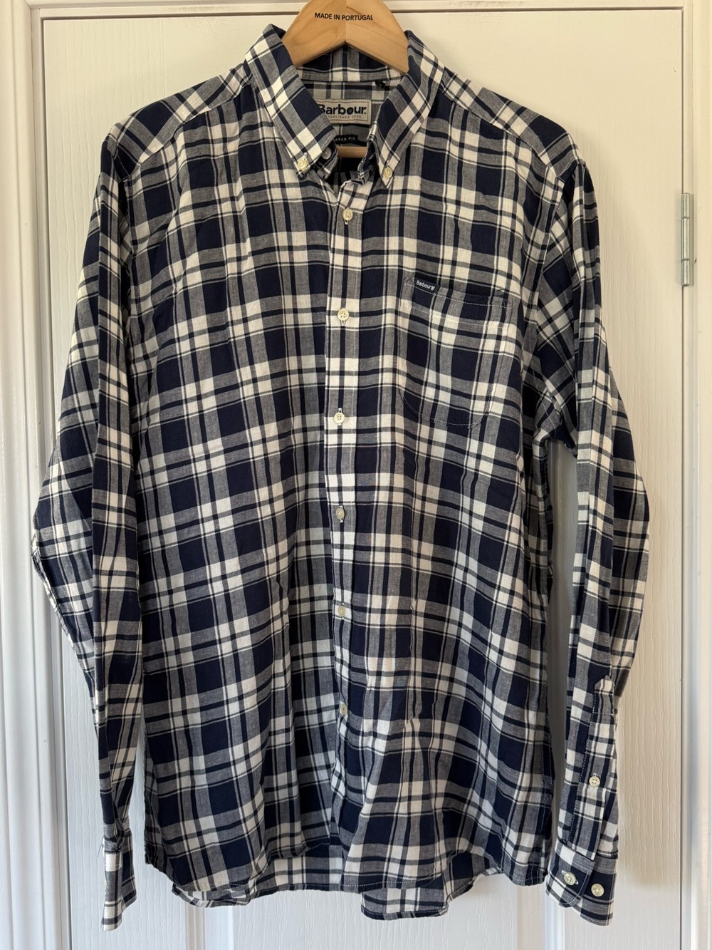 Barbour Barton Shirt Tailored Fit Linen & Lyocell Blend